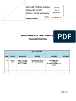 Procedimiento de Trabajo Seguro Trabajo en Altura Ecisa Sice