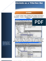 Pxinclude As A Title/Nav Bar: Steps