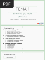 Tema 1: El Átomo y La Tabla Periódica