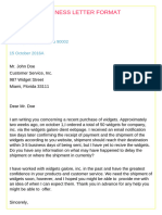 Business Letter Format