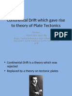 Origin of Plate Tectonics Theory Lecture 2