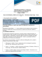 Guía de Actividades y Rúbrica de Evaluación - Unidad 2 - Tarea 2 - Decisiones Bajo Riesgo - ES