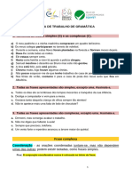 Ficha Trabalho Coordenadas e Subordinadas Adverbiais