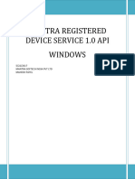 Mantra RD Service API - Windows