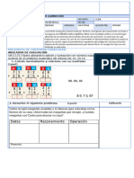 Datos Razonamiento Operación: Prueba Sumativa Del 1er Quimestre Estudiante: Área: Grado