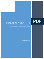 Integral Calculus For Science and Engineering Students 1