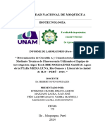 Informe Parte I Determinación de Clorofila A y Cianobacterias - Uso Del Algaethor