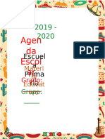 2er Grado Agenda Escolar (2019-2020)