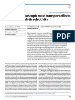 Exploring Mesoscopic Mass Transport Effects On Electrocatalytic Selectivity