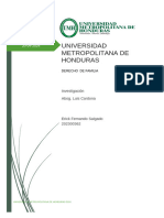 Investigacion Sobre El Derecho de Familia en Honduras