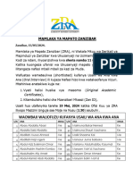 Tangazo La Usaili Wa Ana Kwa Ana Kwa Wafanyakazi Wa Muda Zra 2024