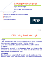 Ch5: Using Predicate Logic