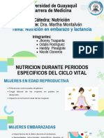 Nutricion en Embarazo y Lactancia