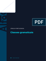 Classes Gramaticais: Língua Portuguesa