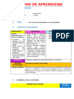 Sesión Los Recursos Renovables y No Renovables