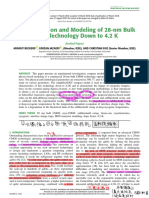 Characterization and Modeling of 28-nm Bulk CMOS Technology Down To 4.2 K