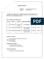 Abishek Resume