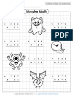 Monstermath Addition 3dig - WMFFW