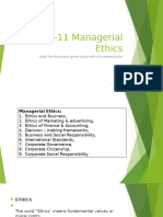 Unit11 Managerial Ethics