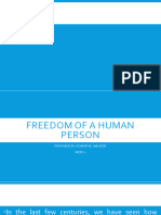 Freedom of A Human Person