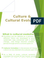 Cultural EVOLUTION