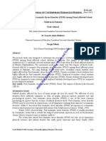 The Prevalence of Post Traumatic Stress Disorder (PTSD) Among Flood Affected School Children in Pakistan