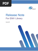 Release Note For EMV Library