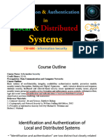 Information Security 18 - Identification and Authentication of Local and Distributed Systems