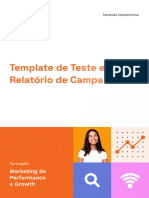 Template de Teste e Relatório de Campanha