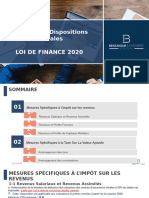 Présentation Loi de Finance 2020