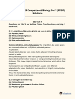 CBSE 12th 2024 Compartment Biology Set 1 57 S 1 Solutions