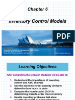 Chap 06 Inventory Control Models