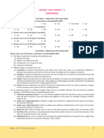 Model Test Paper - 2 (Answers) : M T P (A)