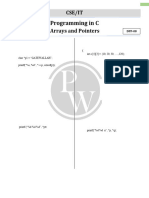 Arrays and Pointers-2 - DPP-08 (Lec-13)