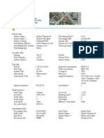 Subject Property Profile