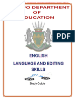 English Language and Editing Skills. A Step-By-Step Study Guide