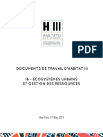 16 Habitat III Issue Paper 16 - Ecosystemes Urbains Et Gestion Des Ressources