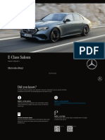 Mercedes e Class Saloon 2024 January w214 Mbux Owners Manual 1