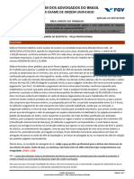 Gabarito Justificado - Direito Do Trabalho