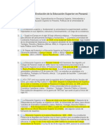 Antecedentes y Evolución de La Educación Superior en Panamá