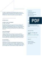 Simple UIUX Designer Resume