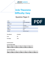 Circle Theorems Easy 2 Done