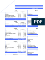 Plantilla - Presupuesto Mensual