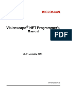 Visionscape .NET Programmer's Manual