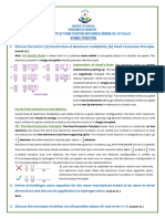 ADVANCED CONCEPTS OF ATOMIC STRUCTURE AND CHEMICAL BONDING (CH - 241) (Q & A)