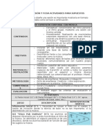 Modelo de Sesion y Ficha Actividades para Supuestos