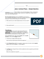 Lab Report Inclined Plane Simple Machine