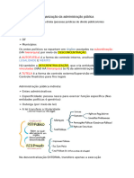 Organização Da Administração Pública