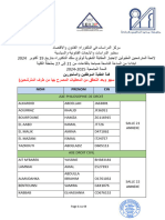 Liste Admis À Passer Le Test Oral TA (LERJP) 2024.