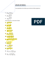 Ejercicios Calculo de Limites